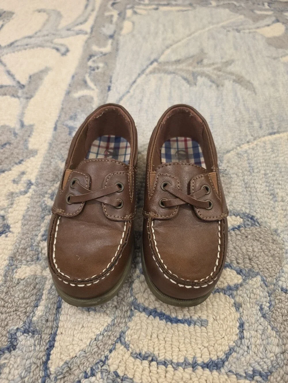 Boy's Brown Leather Boat Shoes